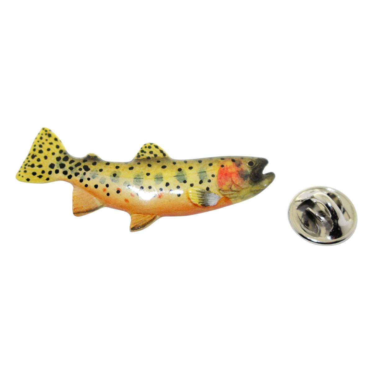 Cutthroat Trout Pin ~ Hand Painted ~ Lapel Pin ~ Hand Painted Lapel Pin ~ Sarah's Treats & Treasures